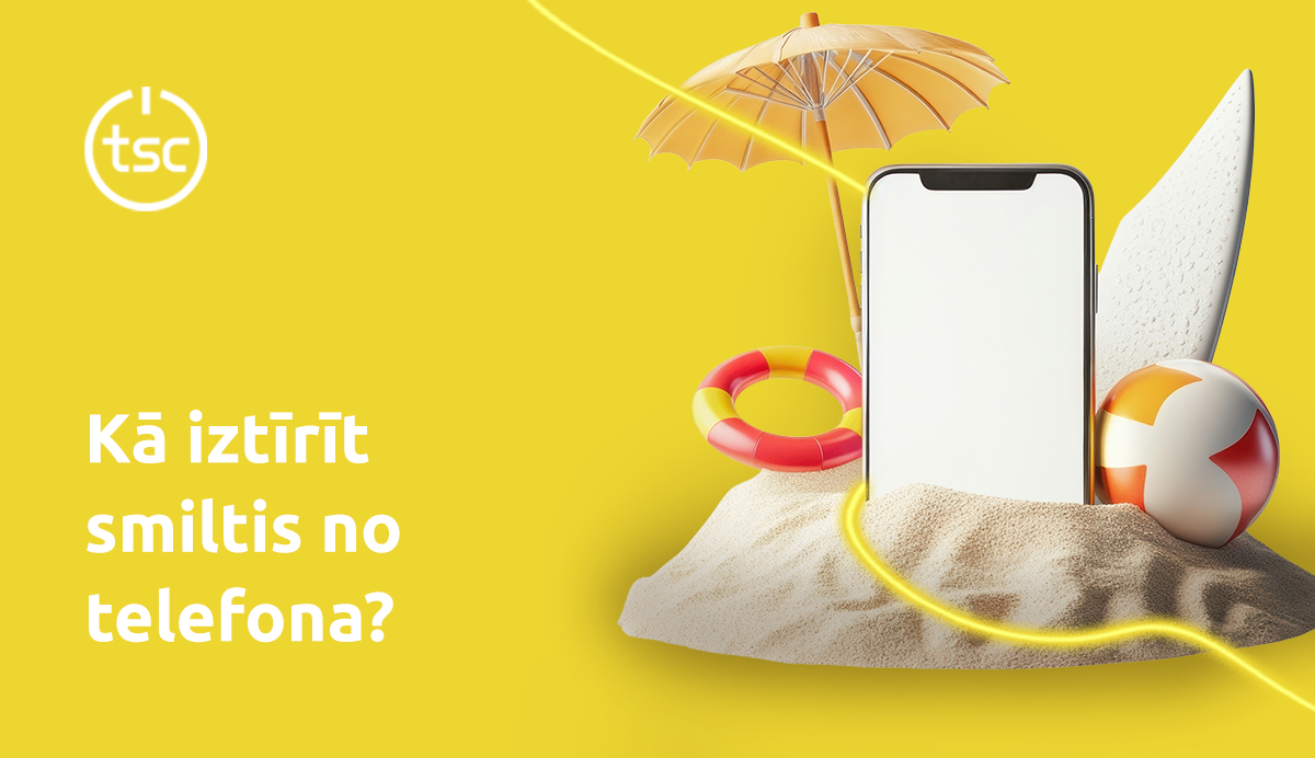 Kā iztīrīt smiltis no telefona?
